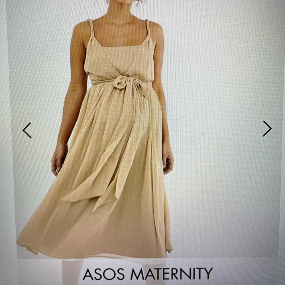 ASOS Maternity soft chiffon midi dress
